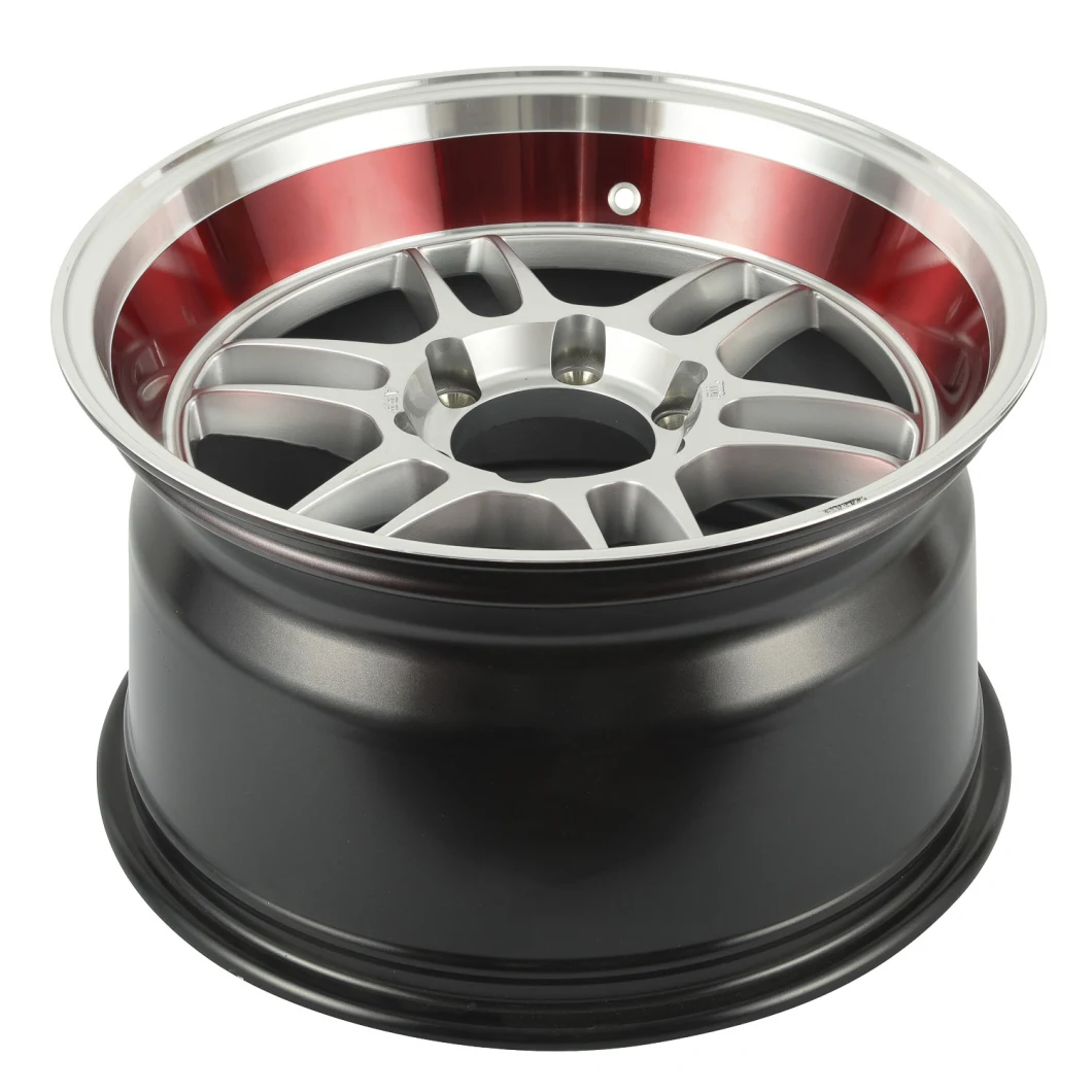 New Rpf1 Design Alloy Wheel with Red Stripe Moto Metal Wheels Aftermarket for Truck/SUV/Car/Jeep/off Road/Racing