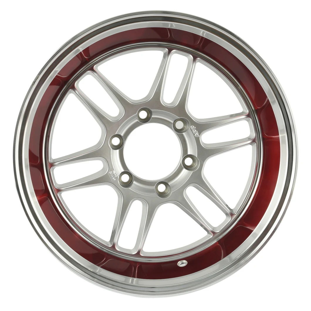 New Rpf1 Design Alloy Wheel with Red Stripe Moto Metal Wheels Aftermarket for Truck/SUV/Car/Jeep/off Road/Racing