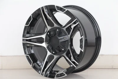 Afinador de rodas de liga de rosto usinado preto 16X8.0